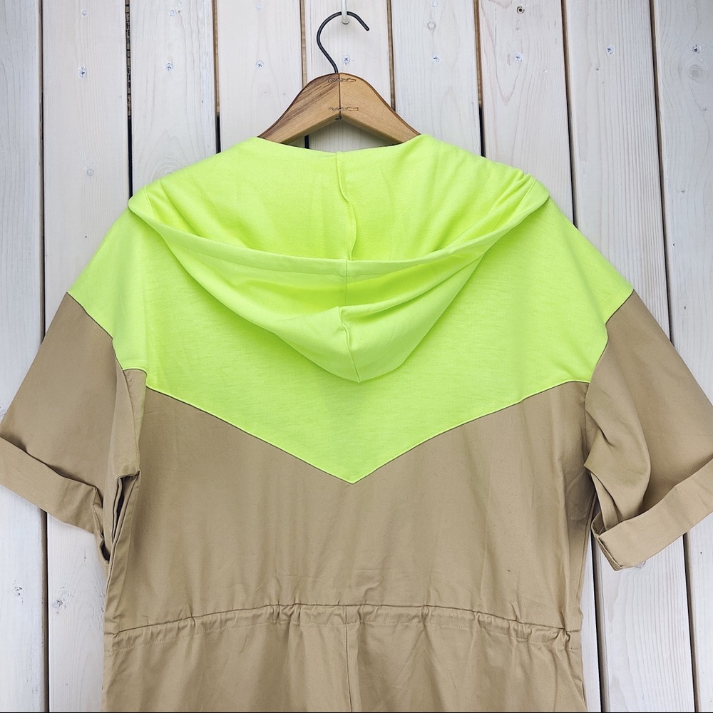 Rehab Lab | Beige & Yellow Coveralls Jumpsuit NWT - Picture 12 of 14